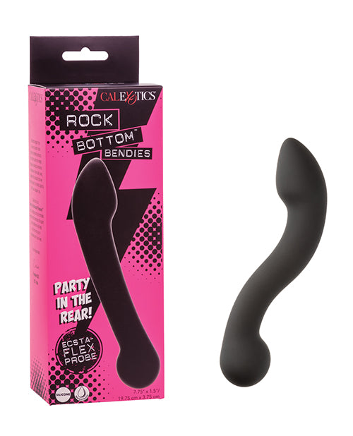Rock Bottom Bendies Bendy Ecsta - Flex Dual Ended Anal Probe - Black