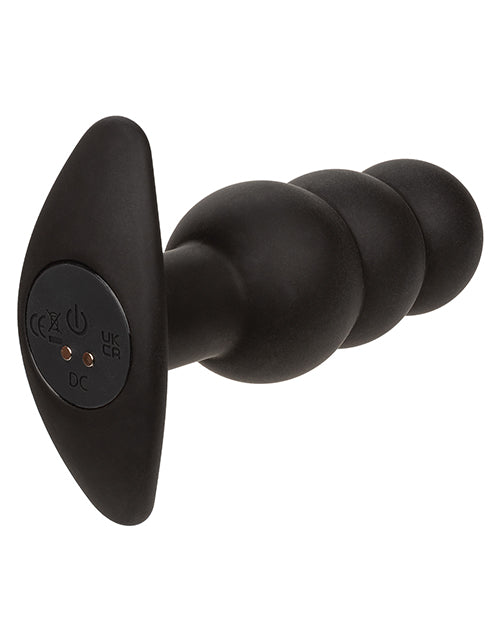 Rock Bottom Tap Beaded Anal Probe - Black