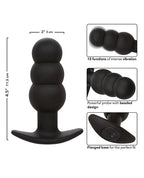 Rock Bottom Tap Beaded Anal Probe - Black