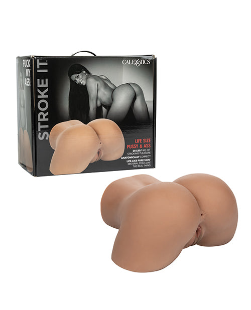 Stroke It Life Size Pussy & Ass - Brown