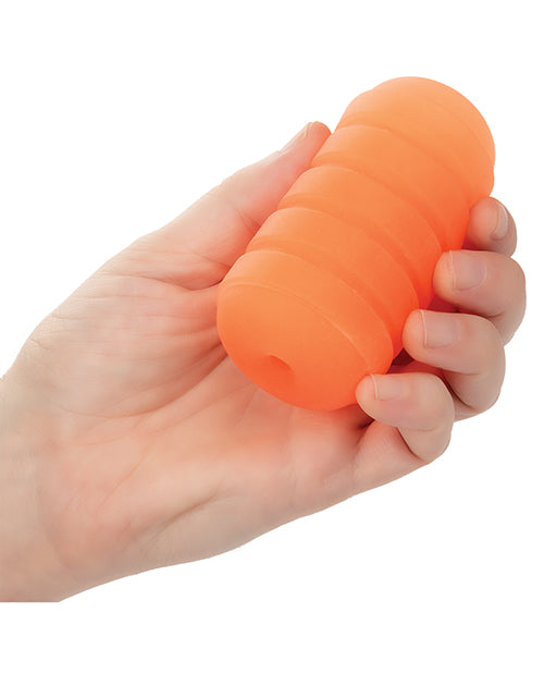 Pop Sock! Ribbed Masturbator - Orange