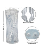 Cyclone Dual Ribbed Stroker - Clear