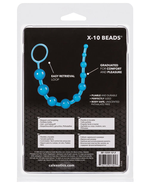 X - 10 Beads - Blue