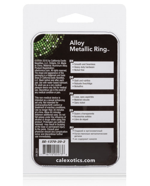 Alloy Metallic Ring - Silver