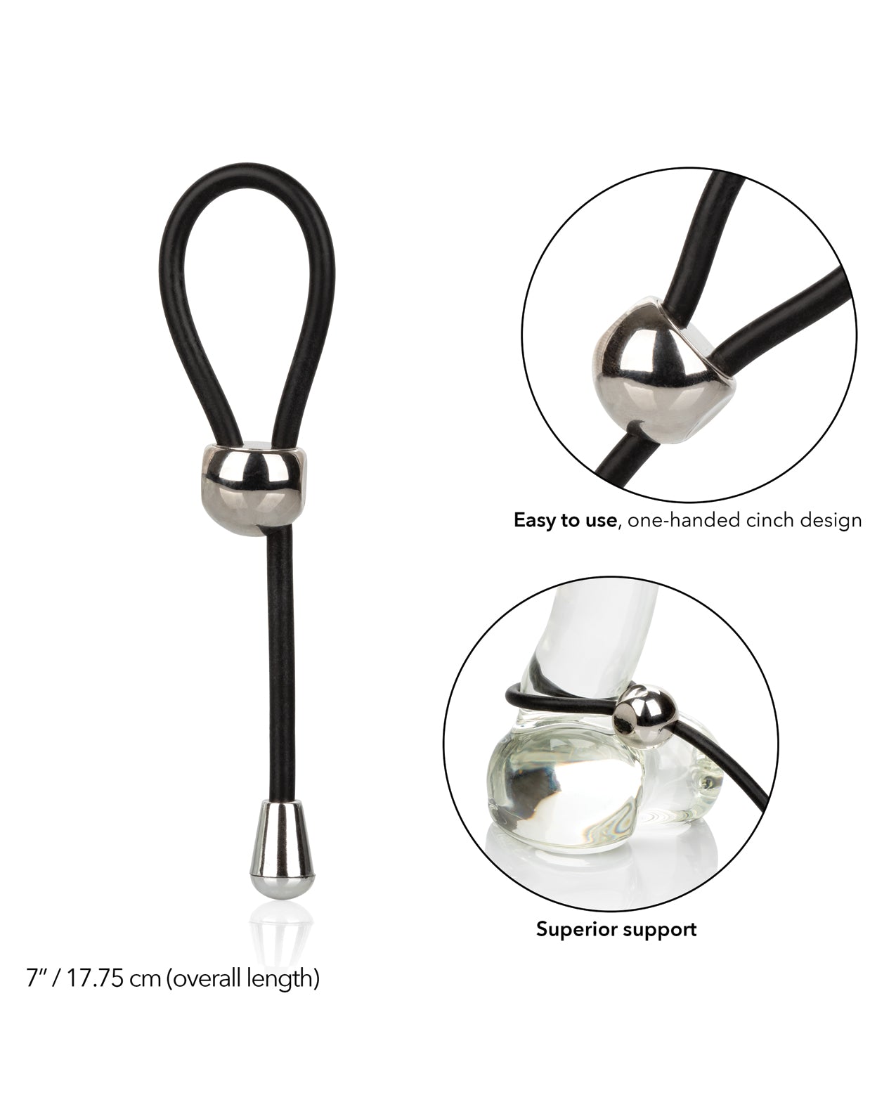 E - Z Cinch Silicone Lasso - Black