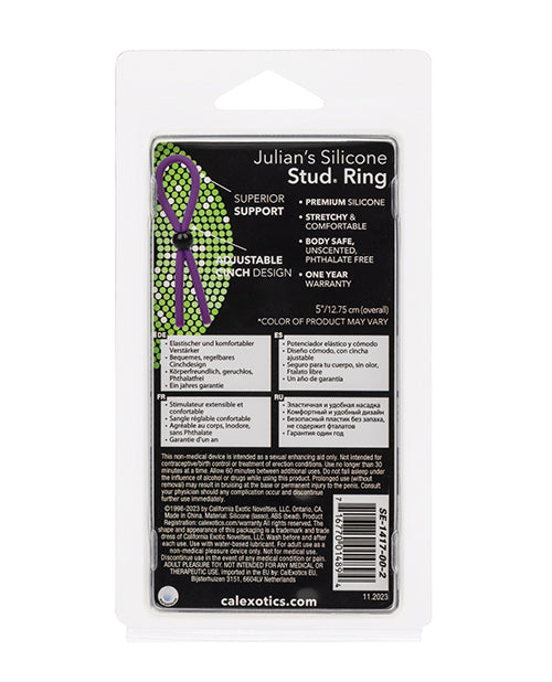 Julian' Silicone Stud Ring - Assorted Colors