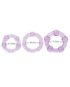 Silicone Island Rings - Purple