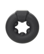 Alpha Liquid Silicone Beaded Optimum Ring - Black