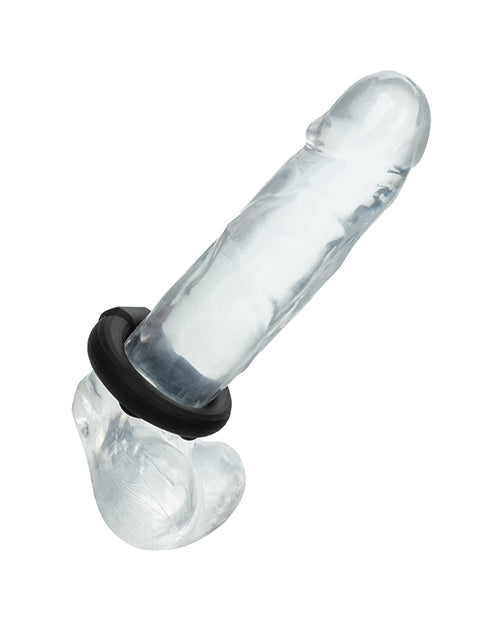Alpha Liquid Silicone Beaded Optimum Ring - Black