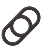 Alpha Liquid Silicone Commander Cock Ring - Black
