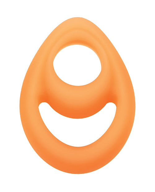 Alpha Liquid Silicone Glow in the Dark Teardrop Cock Ring