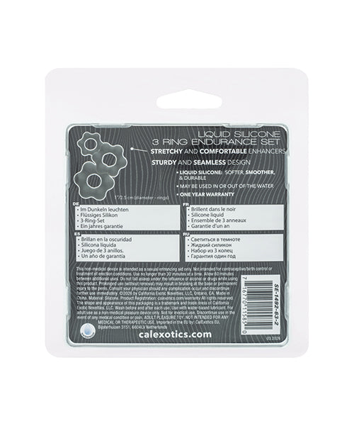 Alpha Liquid Silicone 3 Ring Endurance Set