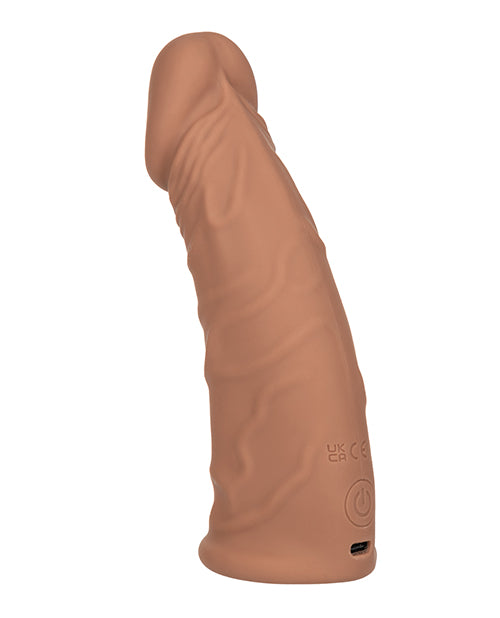 Performance Maxx 7" Vibrating Penis Extension - Brown