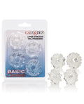 Basic Essentials Rings - Clear Set of 4