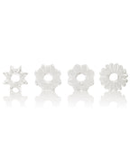 Basic Essentials Rings - Clear Set of 4