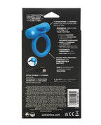 Couple' Enhancer Silicone Rechargeable Double Trouble Enhancer w/Flickering Dual Teasers - Blue