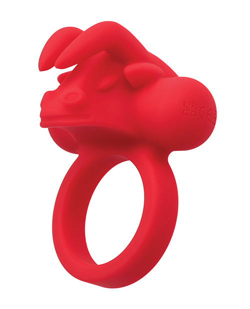 Couple' Enhancer Silicone Rechargeable The Matador Enhancer w/Triple Stimulation - Red