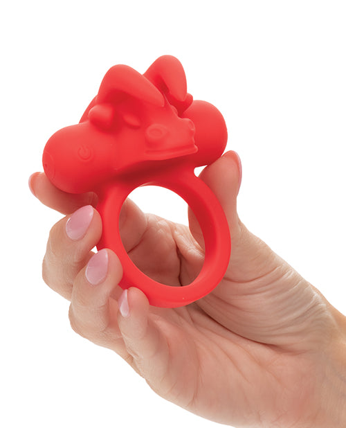Couple' Enhancer Silicone Rechargeable The Matador Enhancer w/Triple Stimulation - Red