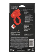 Couple' Enhancer Silicone Rechargeable The Matador Enhancer w/Triple Stimulation - Red