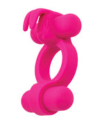 Couple' Enhancer Silicone Rechargeable Rockin' Rabbit Enhancer - Fuchsia