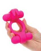 Couple' Enhancer Silicone Rechargeable Rockin' Rabbit Enhancer - Fuchsia