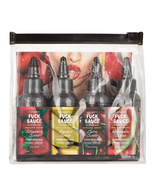 Fuck Sauce Flavored Water Based Personal Lubricant Variety 4 Pack - Each
