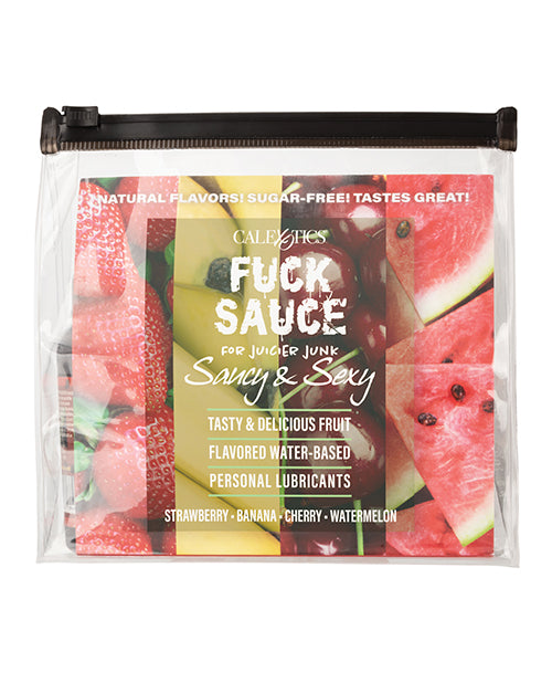 Fuck Sauce Flavored Water Based Personal Lubricant Variety 4 Pack - Each