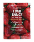Fuck Sauce Flavored Water Based Personal Lubricant Sachet - . Strawberry