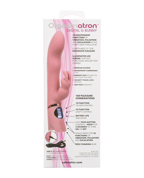 Orgasmatron Digital G - Bunny Vibrator - Pink