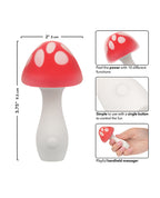 Naughty Bits Muff Shroom Playful Massager - Red/White