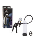 Peak Magnified Gauged Penis Pump System w/Cock & Ball Ring - Black