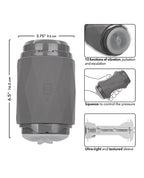 Milk Master Vibro Squeeze Pussy Stroker - Black
