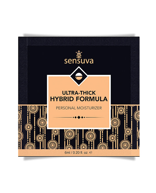 Sensuva Ultra Thick Hybrid Personal Moisturizer Single Use Packet - Unscented