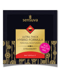 Sensuva Ultra Thick Hybrid Personal Moisturizer Single Use Packet - Strawberry