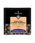 Sensuva Ultra Thick Hybrid Personal Moisturizer Single Use Packet - Blueberry Muffin
