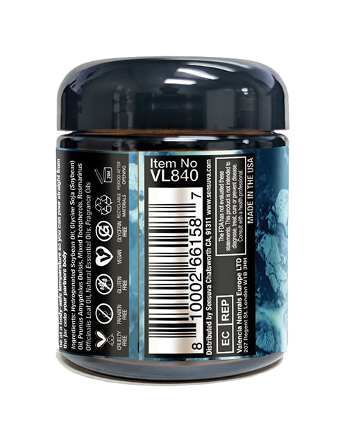 Sensuva Lit Sweet Temptation Luxury Massage Candle - Vanilla, Sugar & Sweet Pea