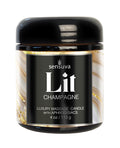 Sensuva Lit Champagne Luxury Massage Candle