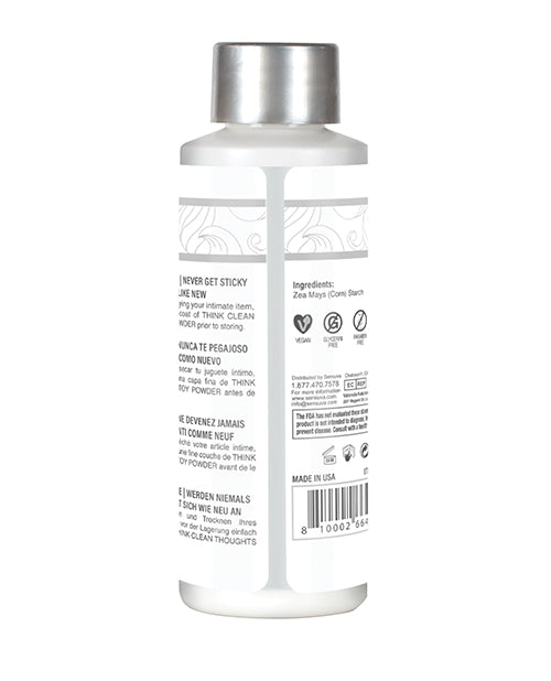 Sensuva Think Clean Thoughts Toy Powder - Bottle