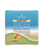 Sensuva Natural Water Based Personal Moisturizer Single Use Packet - Peach