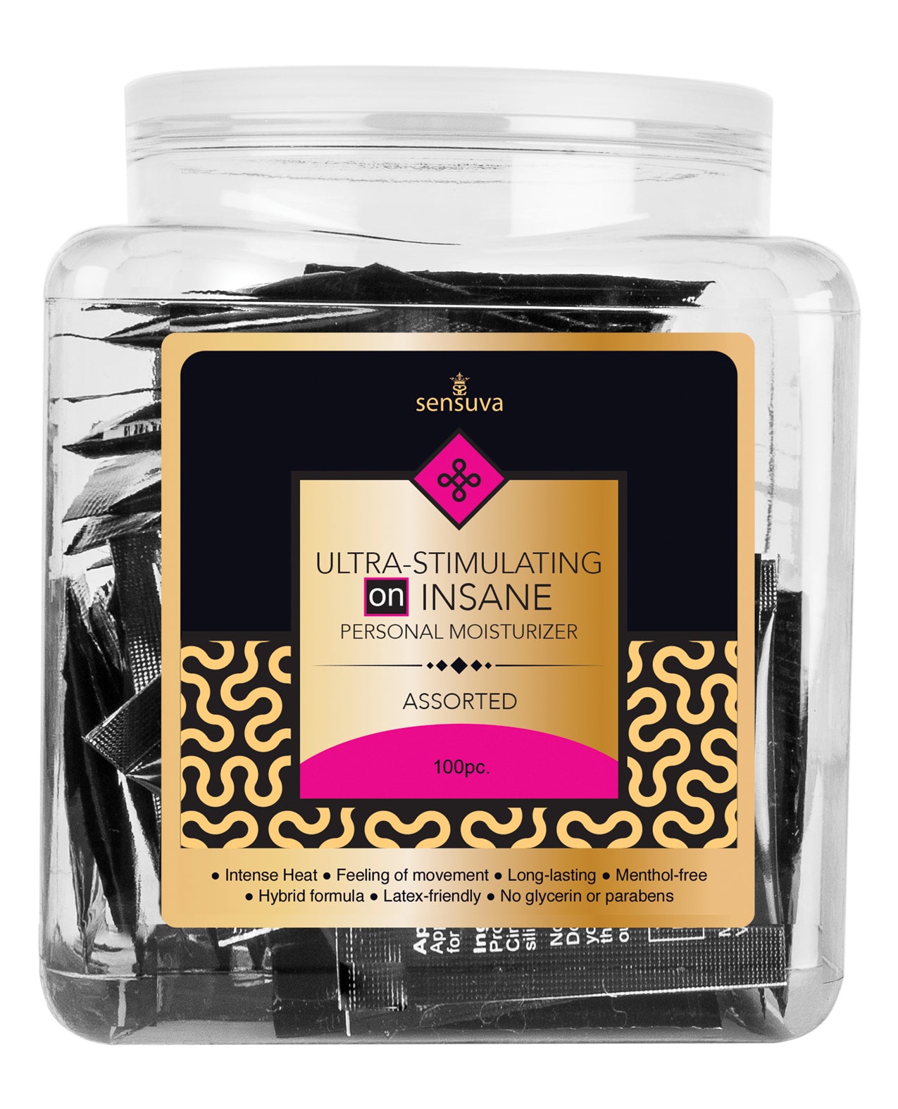 ON Insane Ultra Stimulating Personal Moisturizer Tub - Asst. Single Use Packet Tub of