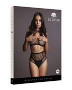 Shots Le Desir Duo Net Key Hole Bra Set Black