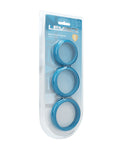 Shots Levelz Wide O Silicone Cock Ring Set of 3 (42 mm, 50 mm, 55 mm) - Teal