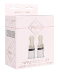 Shots Pumped Nipple Suction Set - Clear