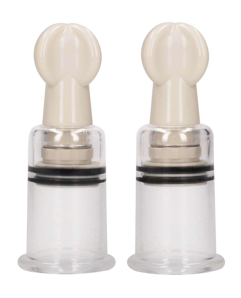 Shots Pumped Nipple Suction Set - Clear