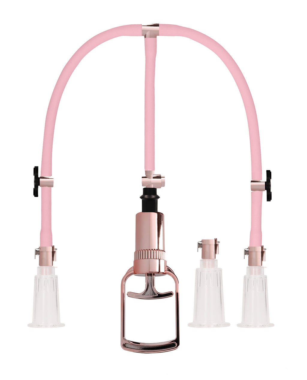 Shots Pumped Clitoral & Nipple Pump Set - Rose Gold