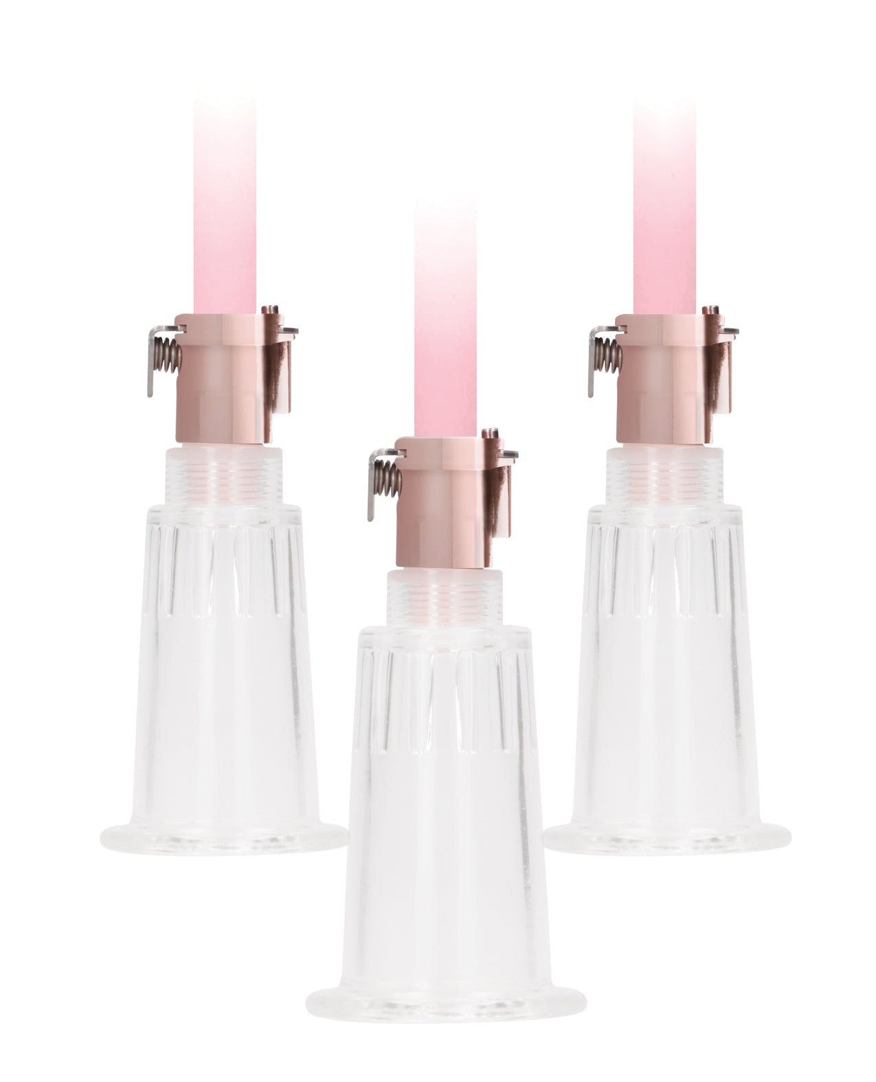 Shots Pumped Clitoral & Nipple Pump Set - Rose Gold