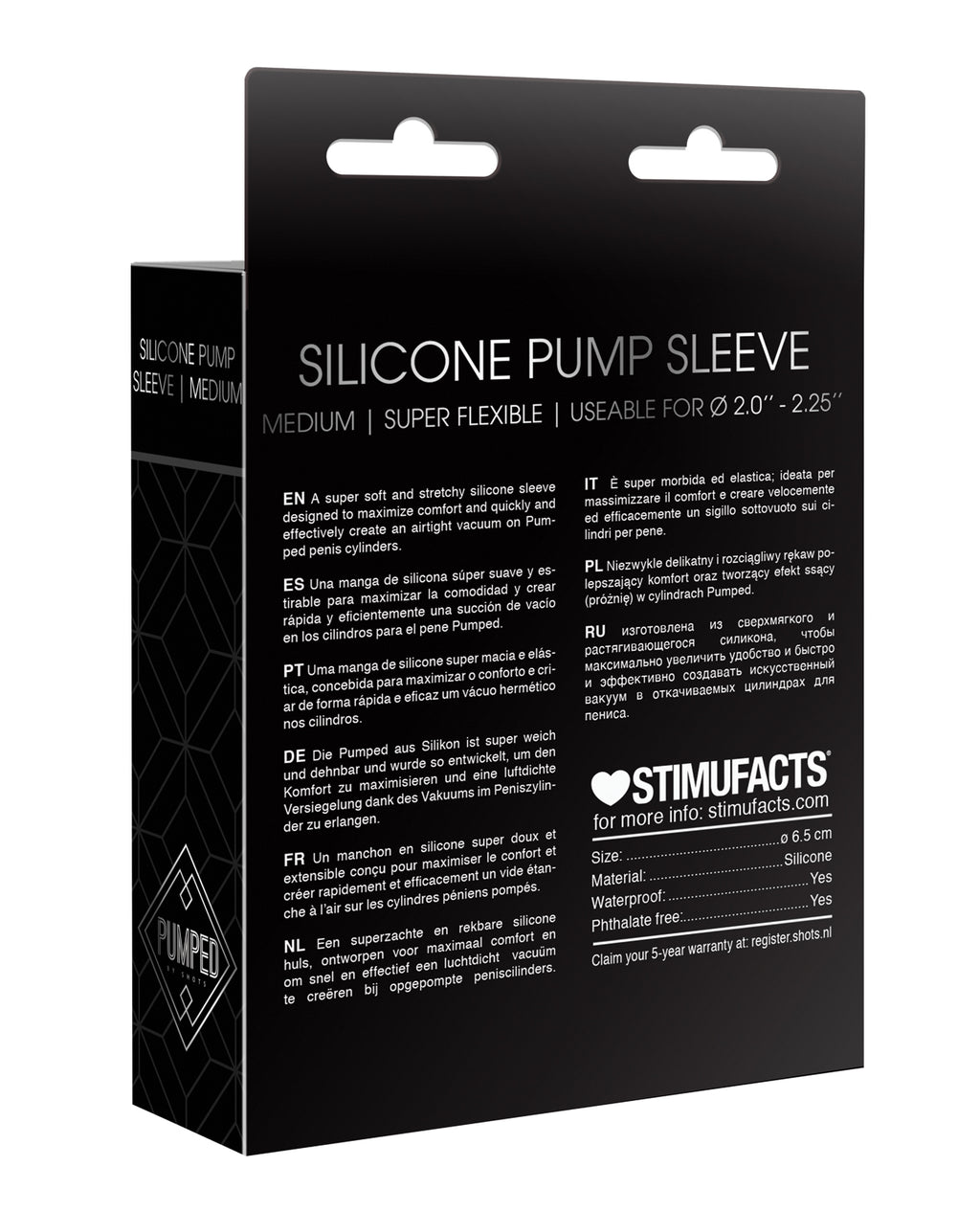 Shots Pumped Sleeve - Black