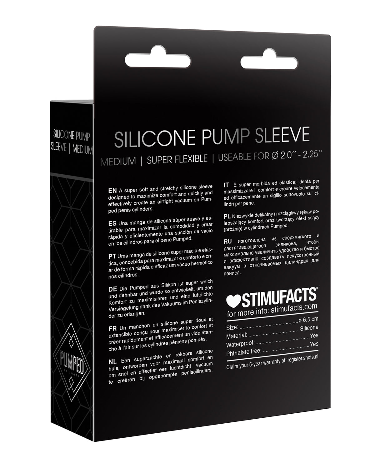 Shots Pumped Sleeve - Black