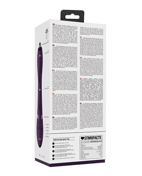 Shots Vive Nilo Pinpoint Rotating G - Spot Rabbit - Purple