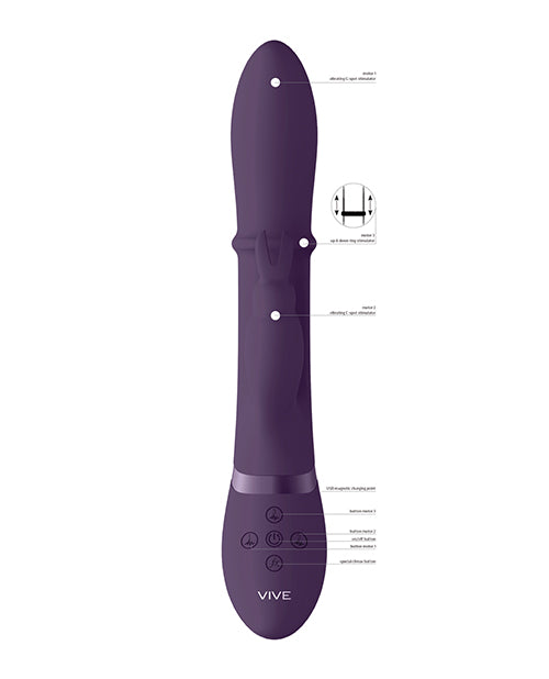 Shots Vive Halo Up & Down Ring G - Spot Rabbit - Purple